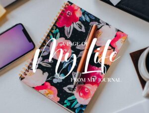 A Page Of My Life From My Journal